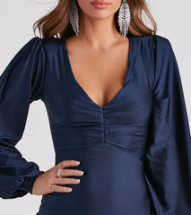 Avalynn Formal Long Sleeve Mermaid Dress