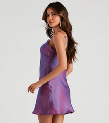 Outer Limits Holographic A-Line Dress