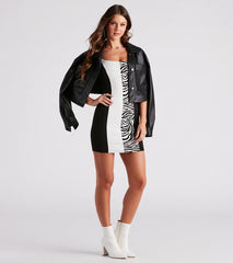 Playful In Crepe Color Block Dress