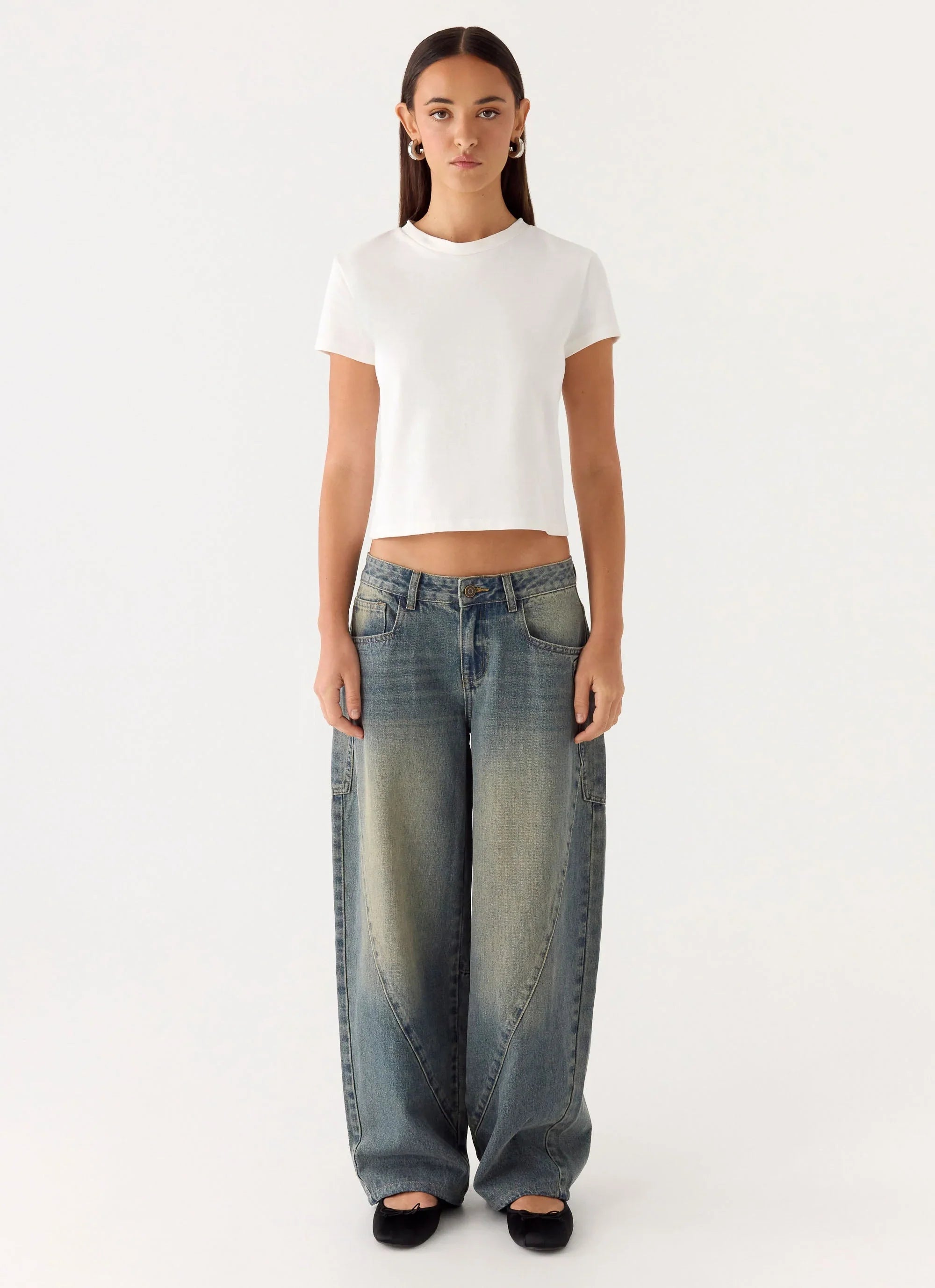 Joseph Low Rise Jeans - Vintage Wash Blue