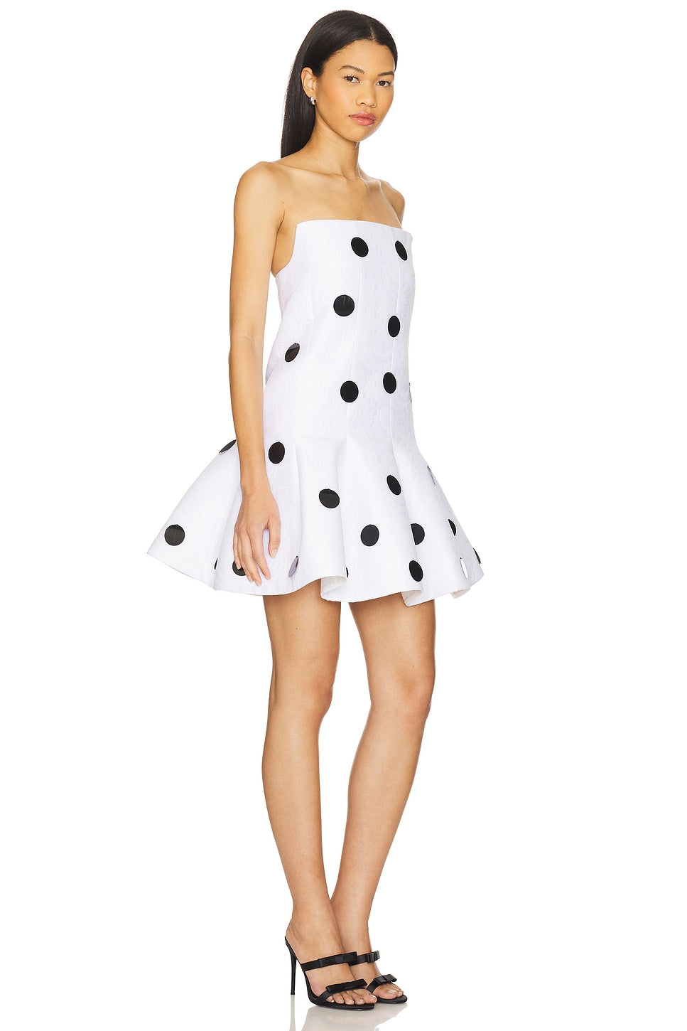 Strapless Flare Mini Dress